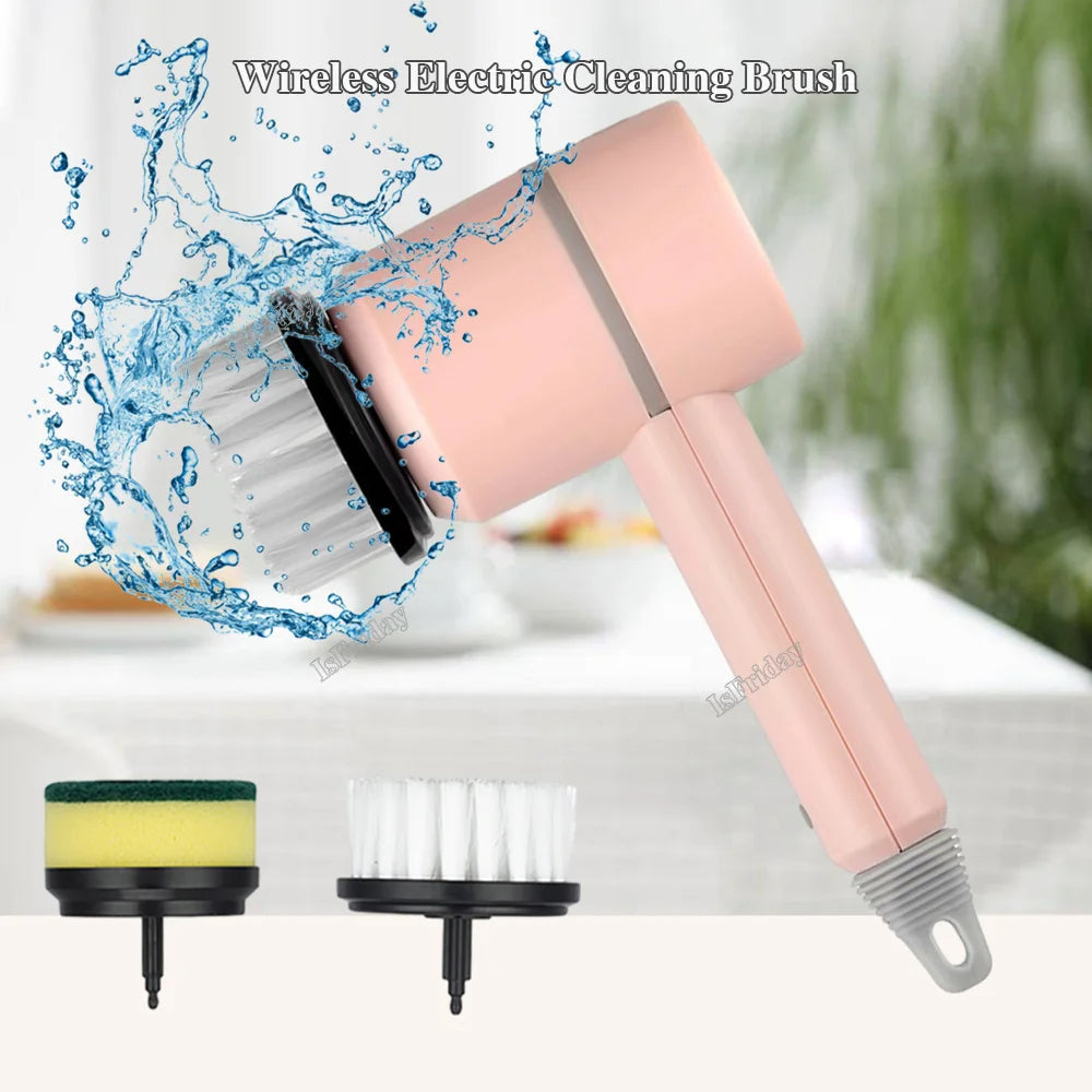 Wireless Electric USB Rechargeable Brush
