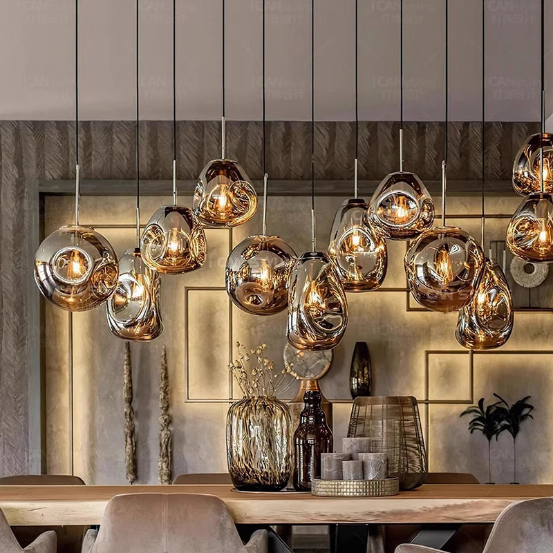 Modern home decor ring led lights pendant light lamps