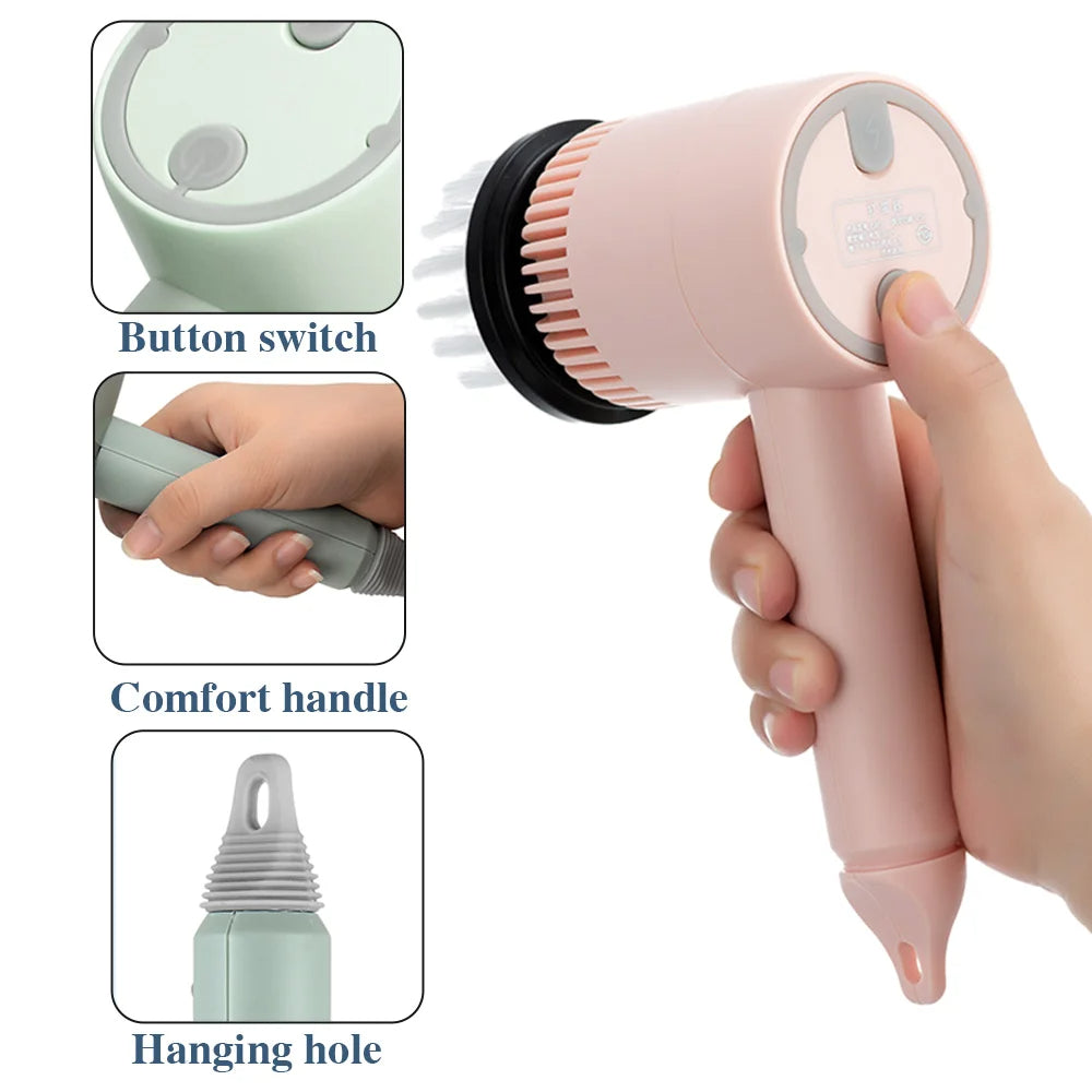 Wireless Electric USB Rechargeable Brush