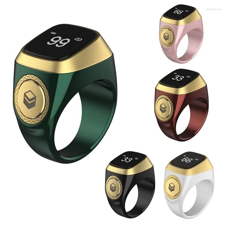 Equantu Qibla Ring Tasbih Counter Prayer Reminder