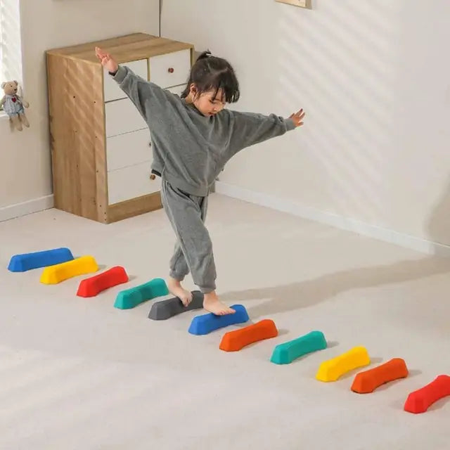 Non-slip Textured Sensory Stepping Stones For Kids Portable Obstacle